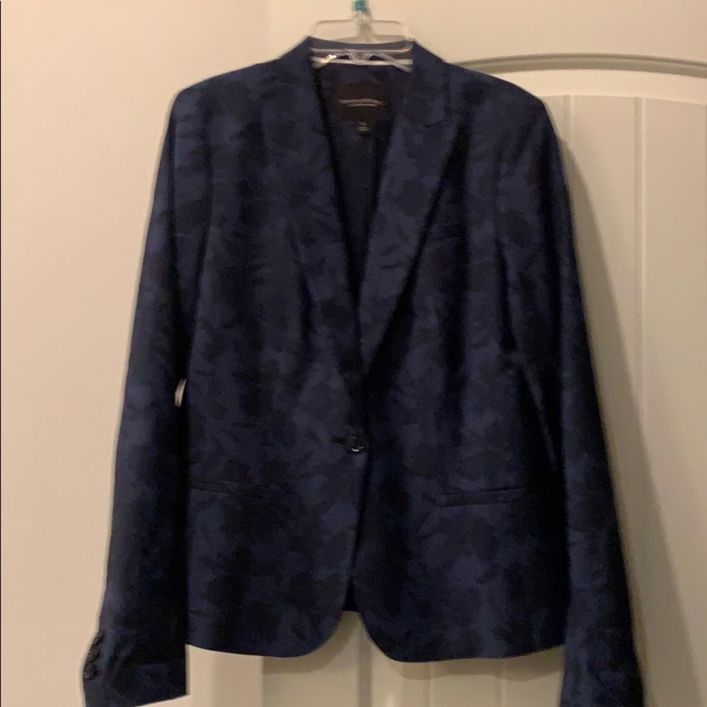 Banana Republic Floral 1-Button Blazer